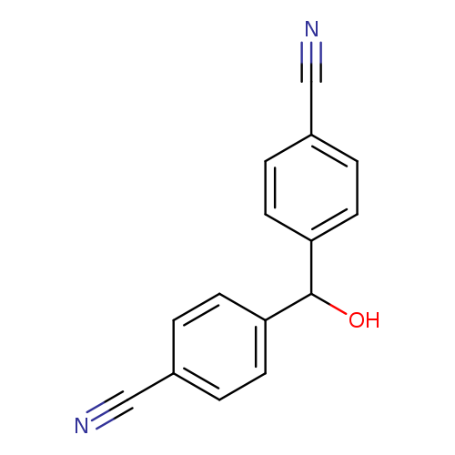 OC(c1ccc(cc1)C#N)c1ccc(cc1)C#N