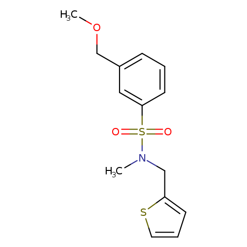 COCc1cccc(c1)S(=O)(=O)N(Cc1cccs1)C