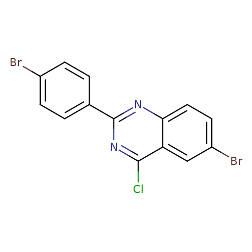 Brc1ccc(cc1)c1nc(Cl)c2c(n1)ccc(c2)Br