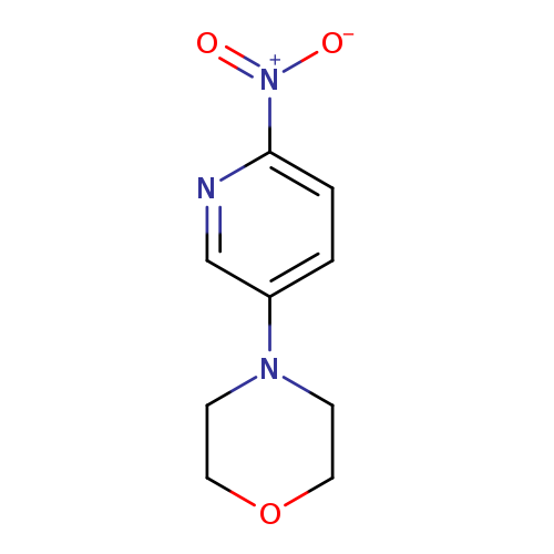 [O-][N+](=O)c1ccc(cn1)N1CCOCC1