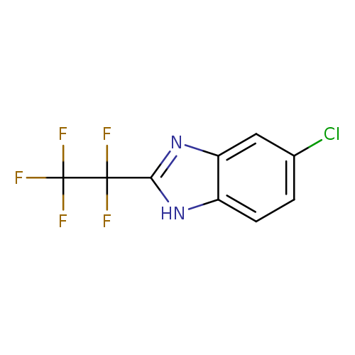 Clc1ccc2c(c1)nc([nH]2)C(C(F)(F)F)(F)F