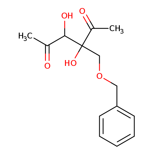 CC(=O)C(C(C(=O)C)(COCc1ccccc1)O)O