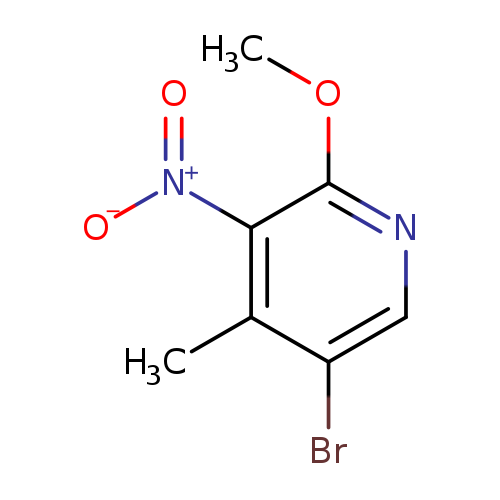 COc1ncc(c(c1[N+](=O)[O-])C)Br