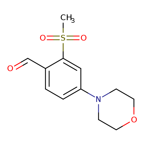O=Cc1ccc(cc1S(=O)(=O)C)N1CCOCC1