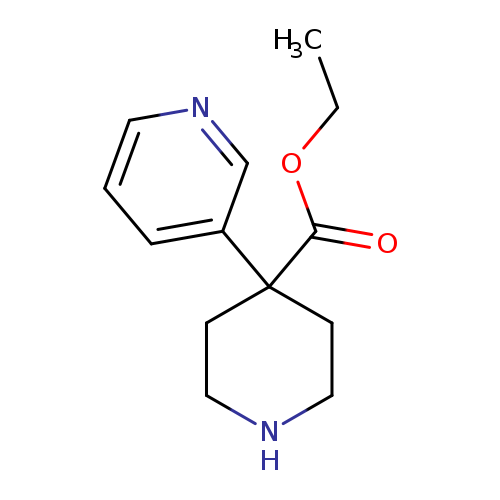 CCOC(=O)C1(CCNCC1)c1cccnc1