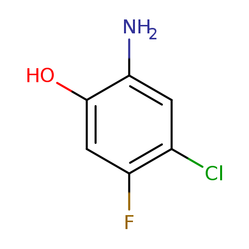 Oc1cc(F)c(cc1N)Cl