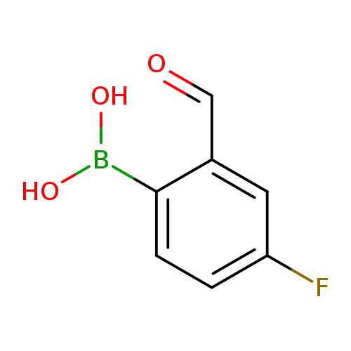 O=Cc1cc(F)ccc1B(O)O