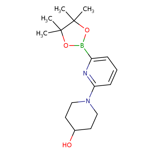 OC1CCN(CC1)c1cccc(n1)B1OC(C(O1)(C)C)(C)C