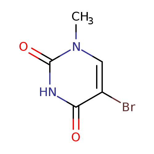 Brc1cn(C)c(=O)[nH]c1=O