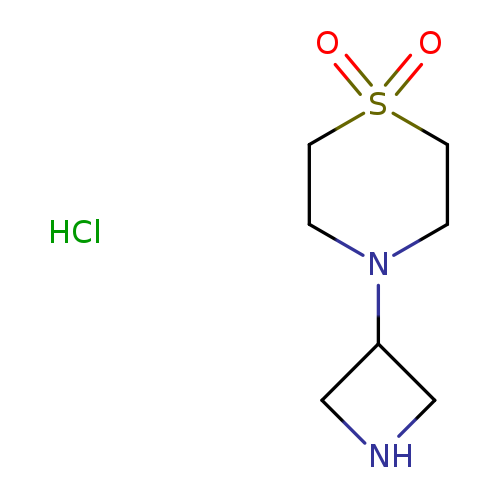O=S1(=O)CCN(CC1)C1CNC1.Cl