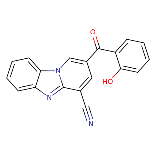 N#Cc1cc(cn2c1nc1c2cccc1)C(=O)c1ccccc1O