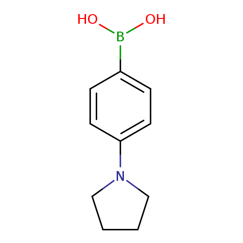OB(c1ccc(cc1)N1CCCC1)O
