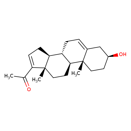 O[C@H]1CC[C@]2(C(=CC[C@@H]3[C@@H]2CC[C@]2([C@H]3CC=C2C(=O)C)C)C1)C