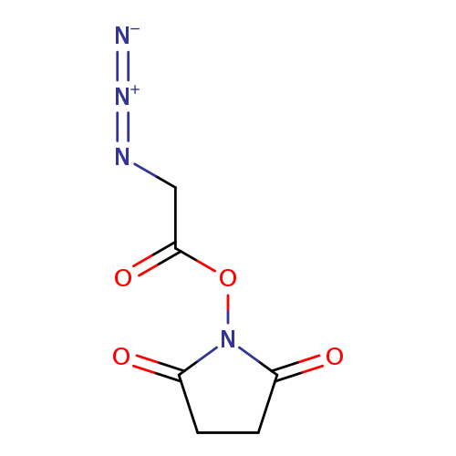 O=C(ON1C(=O)CCC1=O)CN=[N+]=[N-]