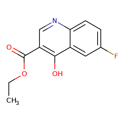 CCOC(=O)c1cnc2c(c1O)cc(cc2)F