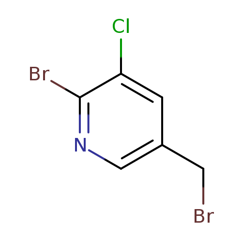 BrCc1cnc(c(c1)Cl)Br