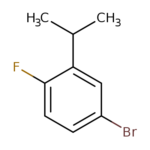 Brc1ccc(c(c1)C(C)C)F