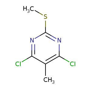 CSc1nc(Cl)c(c(n1)Cl)C