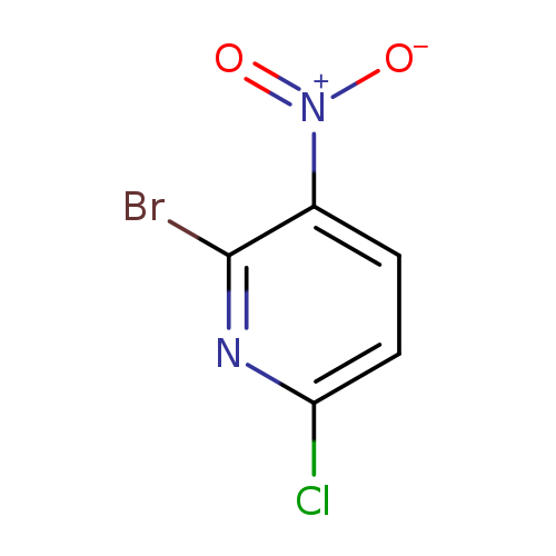 [O-][N+](=O)c1ccc(nc1Br)Cl