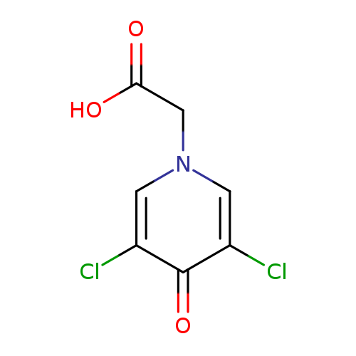 OC(=O)Cn1cc(Cl)c(=O)c(c1)Cl