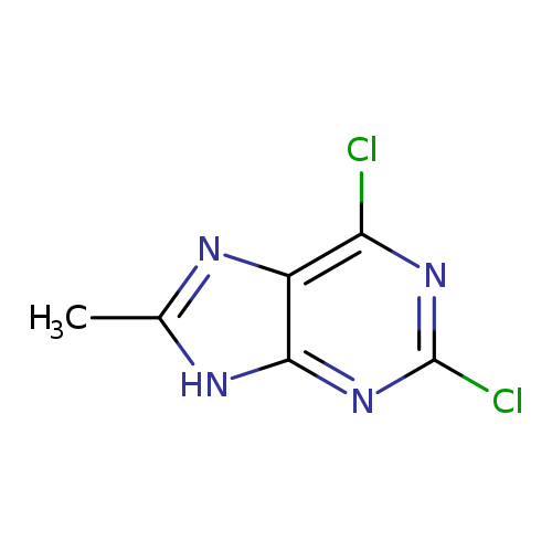 Clc1nc(Cl)c2c(n1)[nH]c(n2)C