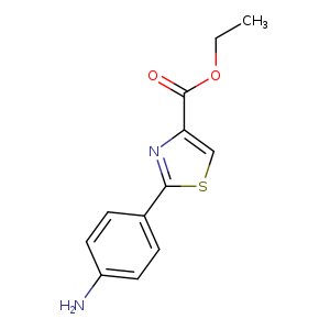 CCOC(=O)c1csc(n1)c1ccc(cc1)N