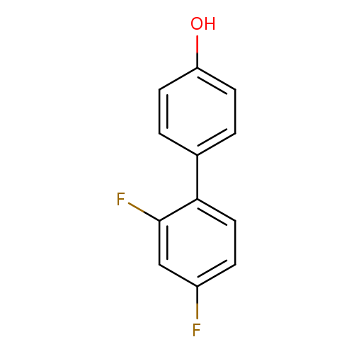 Oc1ccc(cc1)c1ccc(cc1F)F