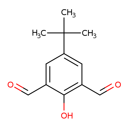 O=Cc1cc(cc(c1O)C=O)C(C)(C)C