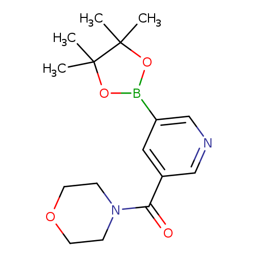 O=C(c1cncc(c1)B1OC(C(O1)(C)C)(C)C)N1CCOCC1
