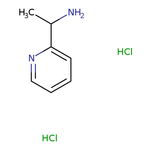 CC(c1ccccn1)N.Cl.Cl