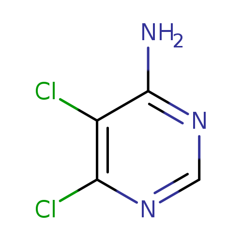 Clc1c(N)ncnc1Cl