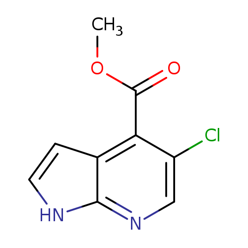 COC(=O)c1c(Cl)cnc2c1cc[nH]2