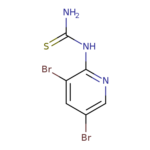 NC(=S)Nc1ncc(cc1Br)Br