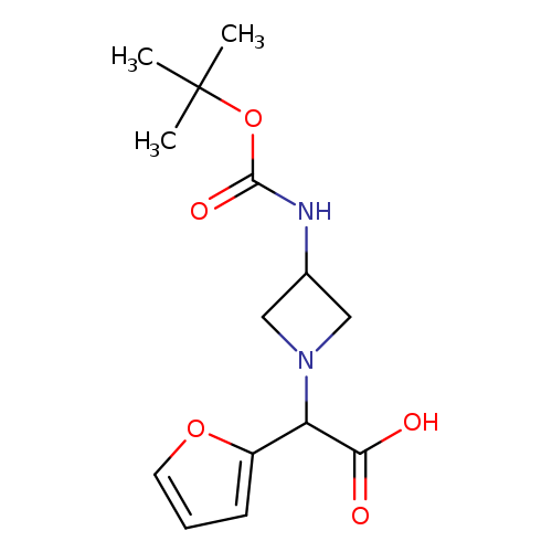 O=C(OC(C)(C)C)NC1CN(C1)C(c1ccco1)C(=O)O