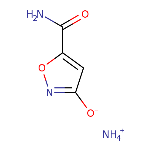 [O-]c1cc(on1)C(=O)N.[NH4+]