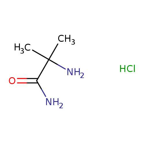 NC(=O)C(N)(C)C.Cl