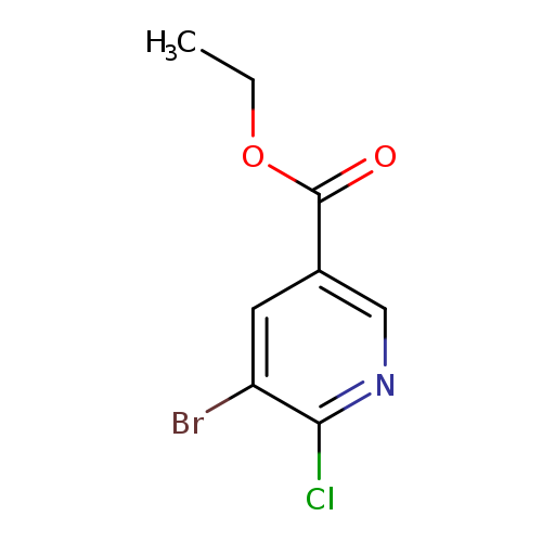 CCOC(=O)c1cnc(c(c1)Br)Cl
