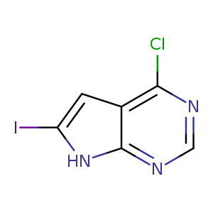 Ic1cc2c([nH]1)ncnc2Cl