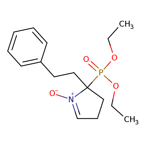 CCOP(=O)(C1(CCc2ccccc2)CCC=[N+]1[O-])OCC