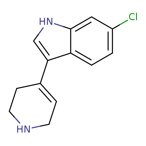 Clc1ccc2c(c1)[nH]cc2C1=CCNCC1