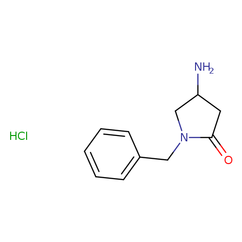 NC1CN(C(=O)C1)Cc1ccccc1.Cl