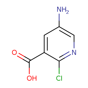 Nc1cnc(c(c1)C(=O)O)Cl