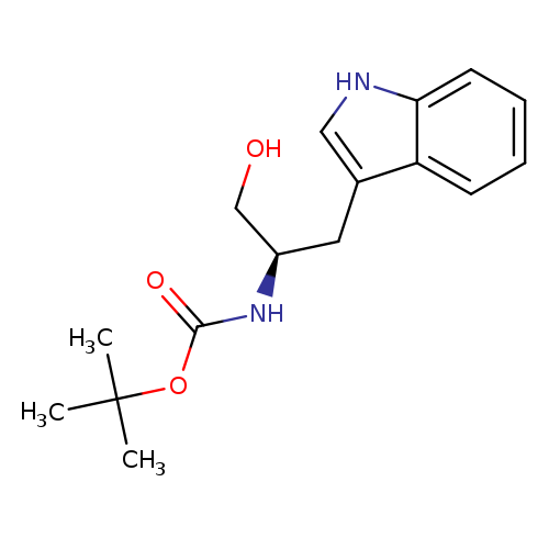 OC[C@@H](Cc1c[nH]c2c1cccc2)NC(=O)OC(C)(C)C