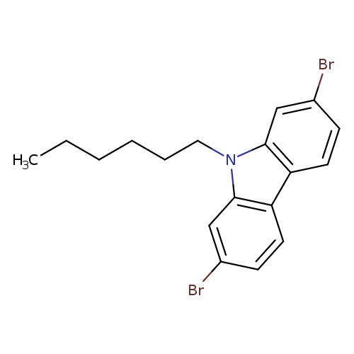 CCCCCCn1c2cc(Br)ccc2c2c1cc(Br)cc2