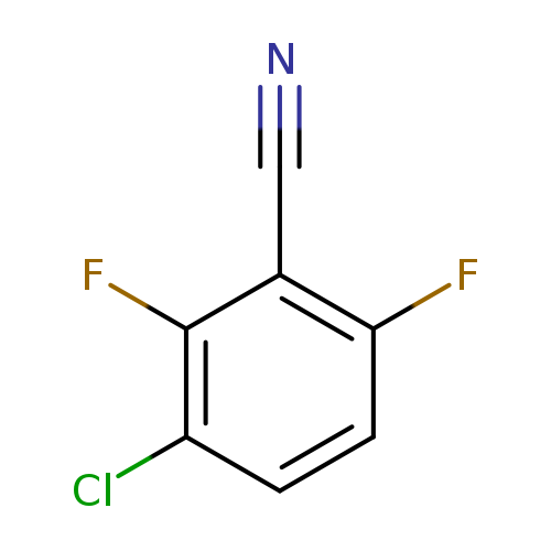 N#Cc1c(F)ccc(c1F)Cl