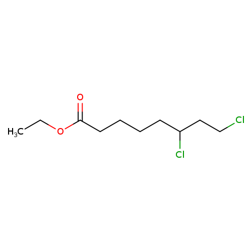 ClCCC(CCCCC(=O)OCC)Cl