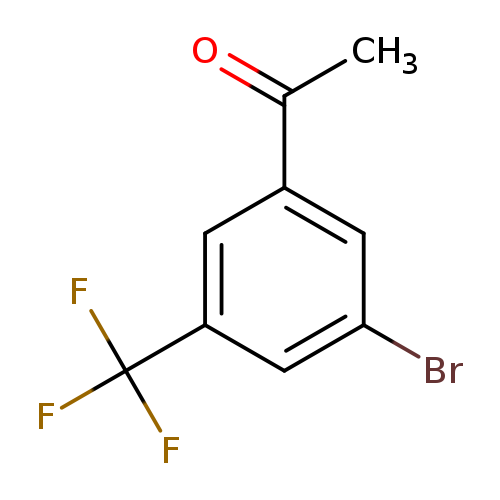 Brc1cc(cc(c1)C(F)(F)F)C(=O)C