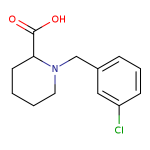 OC(=O)C1CCCCN1Cc1cccc(c1)Cl