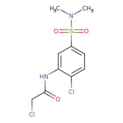 ClCC(=O)Nc1cc(ccc1Cl)S(=O)(=O)N(C)C