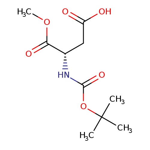 COC(=O)[C@@H](NC(=O)OC(C)(C)C)CC(=O)O